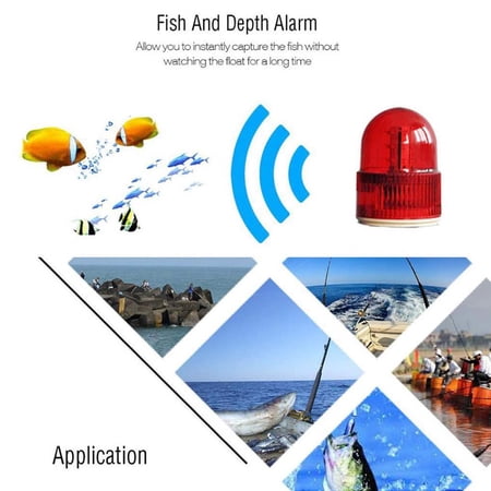 Smart Fish Finder Wireless Echo-sounder Fishing Helper Depth 100M fish ...
