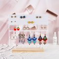 thumbnail image 4 of White 144-Hole Jewelry Rack Desktop Earring Ring Stand Necklace Jewelry Display Stand Rings Jewelry Stand, 4 of 8