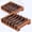 Pine Brown, variant on 2 Pieces Soap Dish Holder - Bathroom Wooden Soap Saver Handcrafted Bar Soap Holder Lightweight Soap Tray Stand Natural Wood Soap Case Self Draining for Shower Kitchen Soap Sponge Accessories