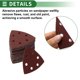 thumbnail image 5 of Papel de lija para mouse sander Unique Bargains, almohadillas de sander de 90x90mm, rojas, 80 piezas, 120 grano, molienda y pulido para automóviles, 5 of 7