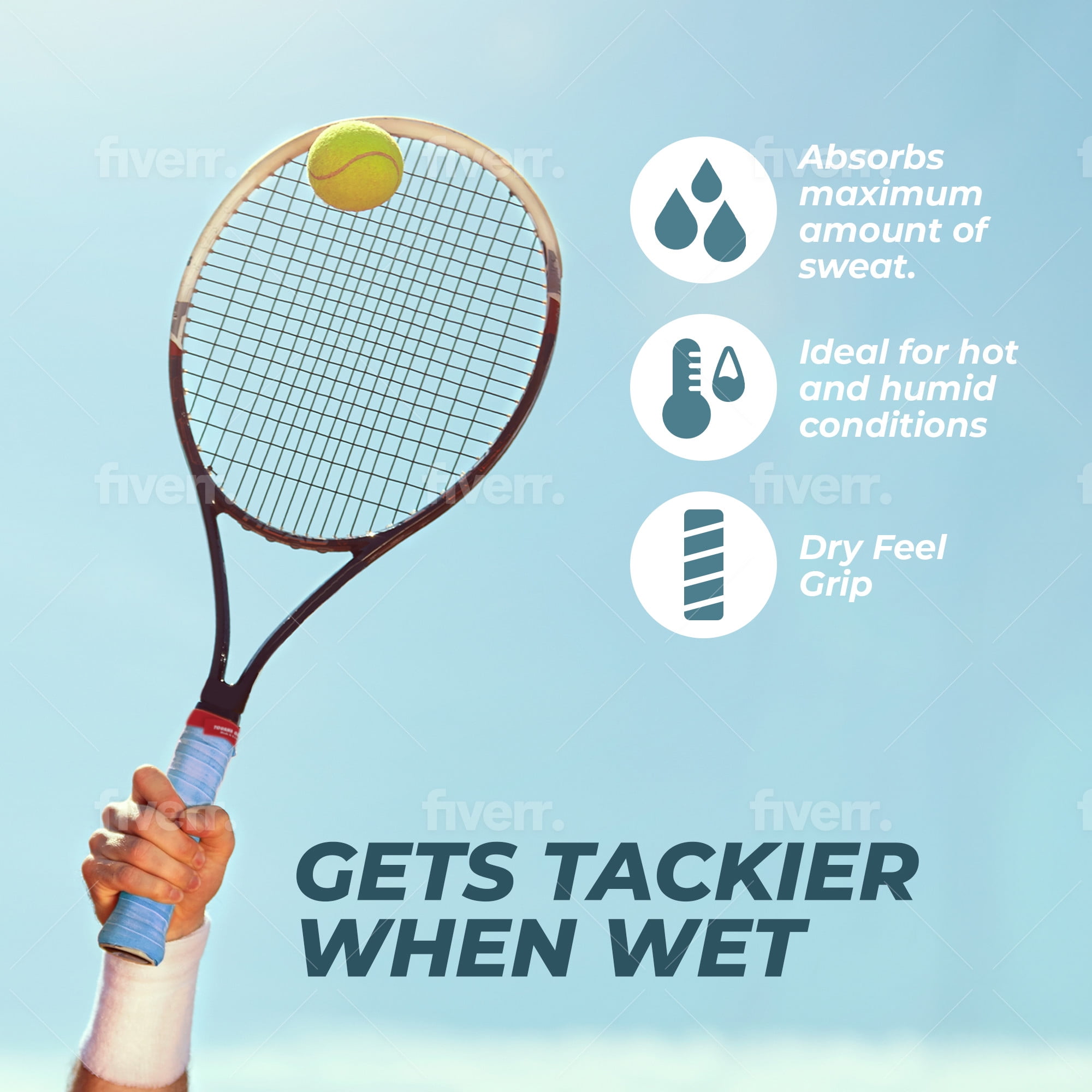 (2 pack) Tourna Grip XL Original Dry Feel Tennis Grip