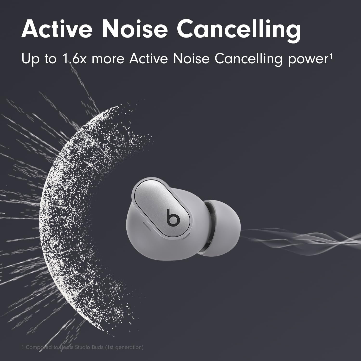Beats by Dr. Dre Studio Buds+ Noise Canceling True Wireless In-Ear Headphones (Cosmic Silver) Bundle with Accessories
