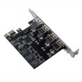 thumbnail image 1 of VIA VL805 Q6 Chip PCI-E 1X to USB 3.0 Expansion Card with 4 Ports, 5Gbps High-Speed Data Transfer, 5V/900mA USB Power Output, No External Power Required, Compact 12x6.7cm Design, Includes Driver CD, 1 of 6