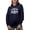 Navy Blue, variant on Celebrate Juneteenth 1865 - June 19 End of Slavery Celebration, Black Hooded Sweatshirt or Hoodie, Large