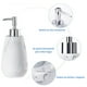 thumbnail image 3 of Kit 4pz De Accesorios Para Baño De Cerámica Jabonera Dispensador Porta Cepillo Vaso, 3 of 9