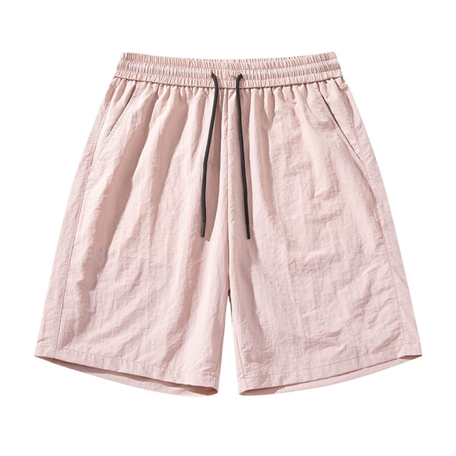 asjyhkr Men's Summer Shorts Lightweight Beach Elastic Waist Shorts Quick Drying Drawstring Beach Shorts with Pockets