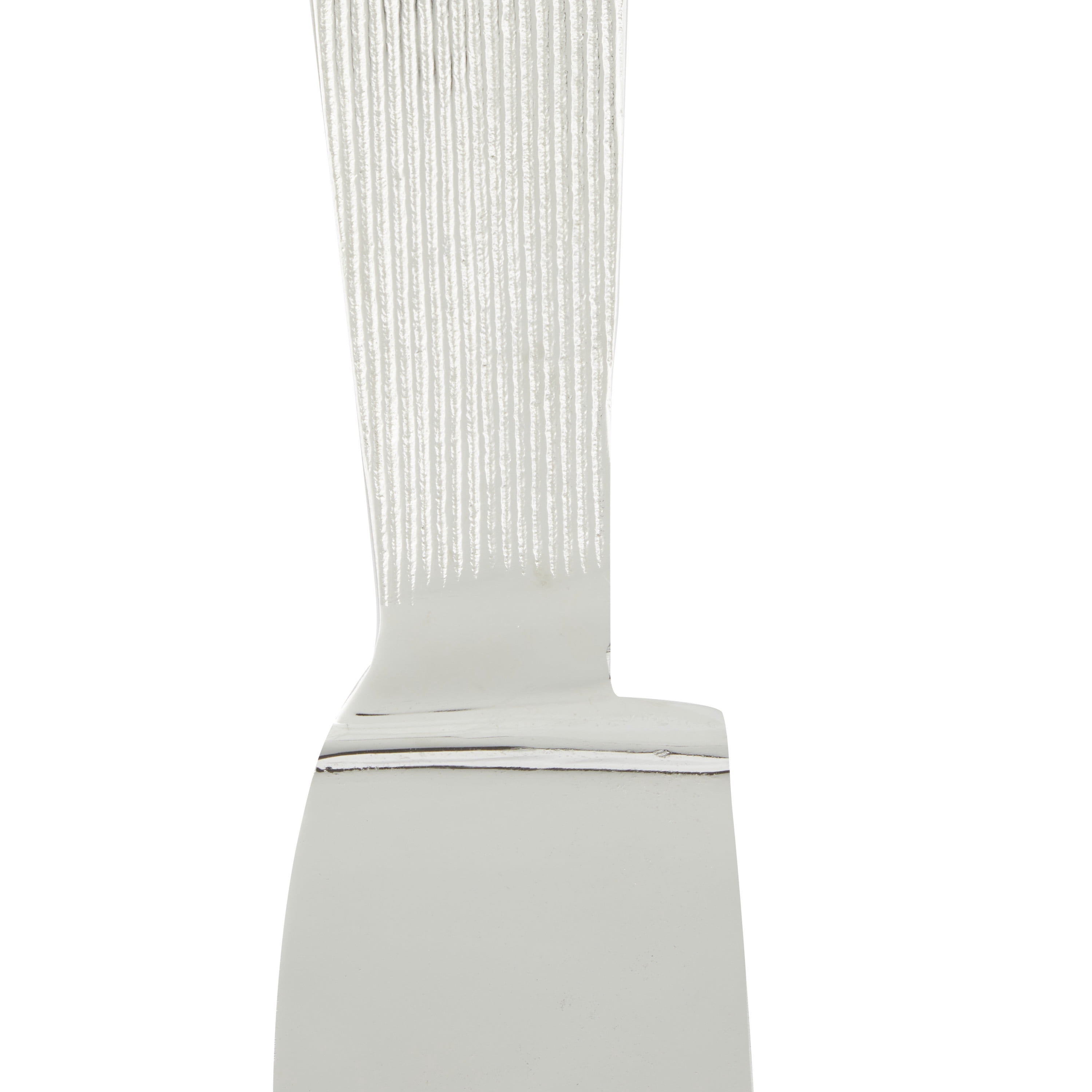 DecMode Silver Aluminum Knife, Spoon and Fork Utensils Wall Decor (3 Count)