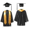 thumbnail image 1 of Girls Boys Preschool Kindergarten Tunic Graduation School Gown Cap Uniform Set with 2024 Badge Tassel and Graduation Sash Robe FWZ, 1 of 7