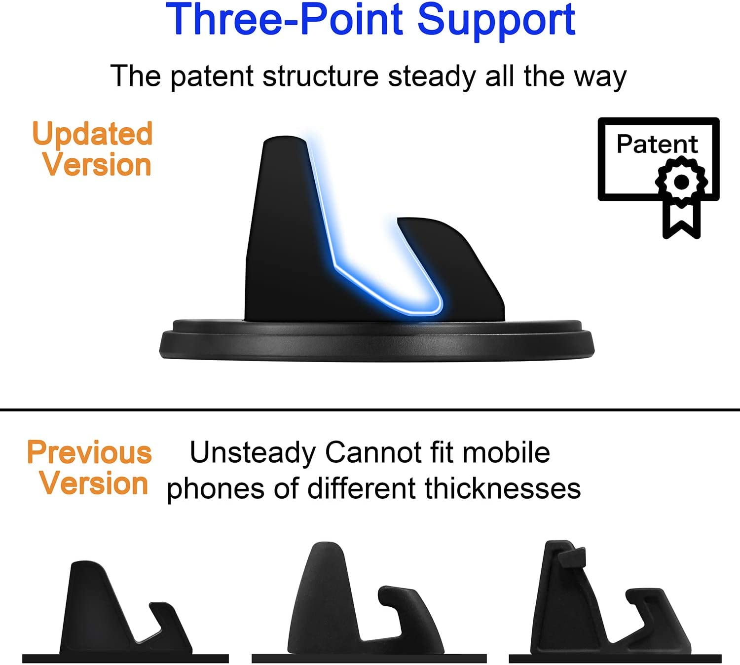 Support flexible 360° col de cygne pour iPhone, Galaxy, Note, GPS.