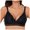 Black, variant on GEWSEY Women’s Push Up Lace Bra Comfort Padded Underwire Bra Lift Up Add One Cup White, XL