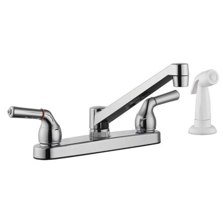 Home Plus 4935334 Classic Two Handle Chrome Kitchen Faucet With