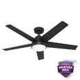 thumbnail image 2 of Hunter - Skyflow Outdoor  Ceiling Fan With Light, Wall Control, 52-inch, Matte Black, Modern-style, 3-speed WhisperWind Motor, 52589, 2 of 18