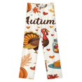 thumbnail image 3 of Happy Thanksgiving Pajamas Leisure Trousers Soft Warm Sleepwear Bottoms Loose Retro Nightwear, 3 of 6