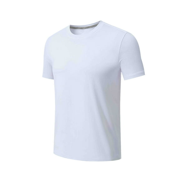 cfhntfmh Workout Tops for Men Casual Summer Short Sleeve Stretch Basic T-Shirts Soft Lightweight Crewneck Athletic Running Shorts