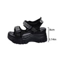 thumbnail image 5 of MKLEKYY Sandalias de Plástico para Mujer, Sandalias de Suela Gruesa de 8 Cm para Mujer, Sandalias de Verano de Malla Transpirable Con Tacón Inclinado y Boca de Pez para deportes y Ocio., 5 of 5