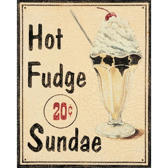Malt Shop II Ice Cream Cafe Ad Classy Pop Fifties Sign Popular Cream Bed Room Decoration 11X14