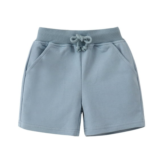 REDARER Kids Casual Solid Shorts Elastic Waist Drawstring Summer Sport Shorts with Pockets for Boys Girls Beach Pants,3-4 Years