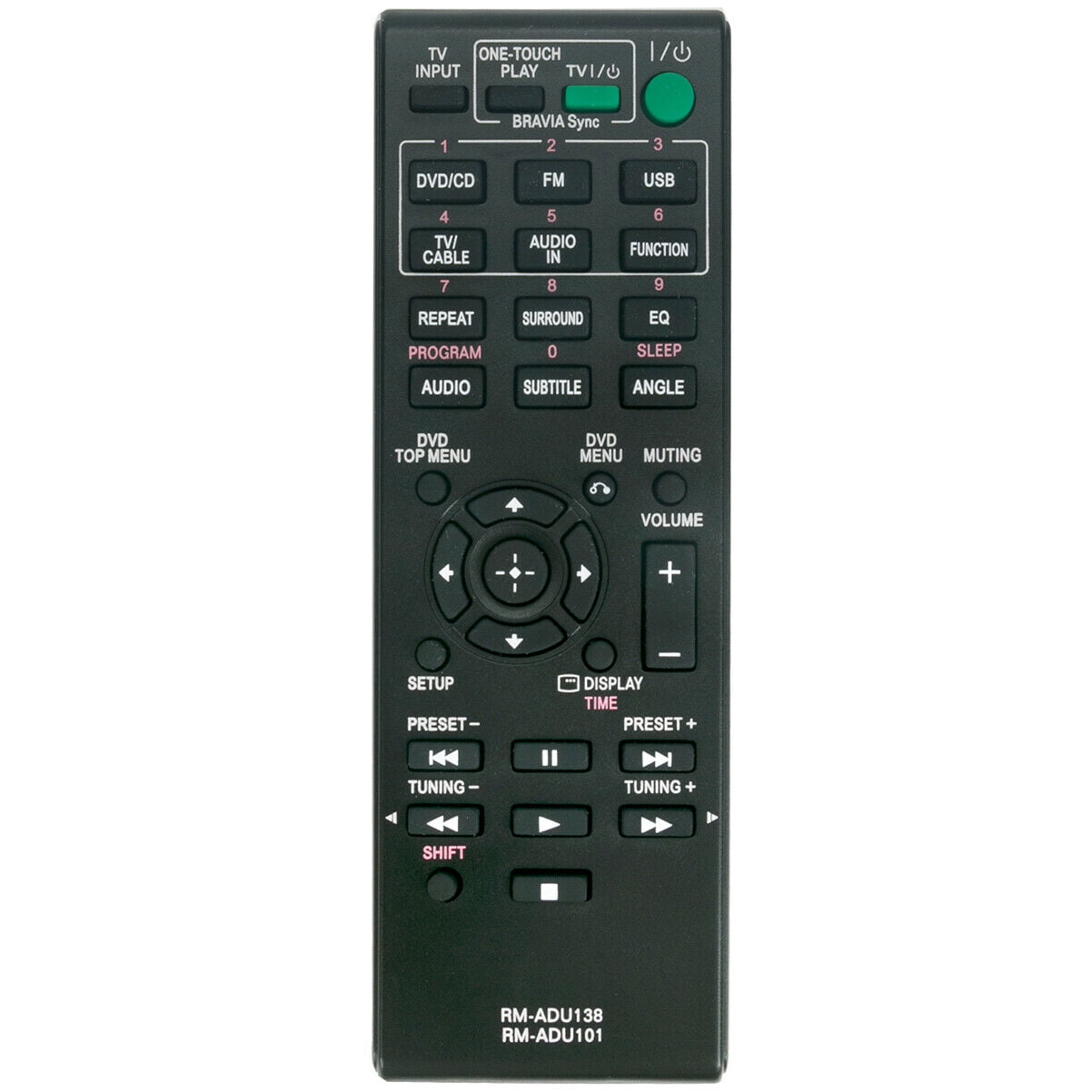 RMADU101 Replace Remote for Sony DAVTZ135 DAVTZ130 DVD Home Theatre System