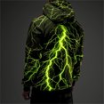 thumbnail image 3 of Sudadera vintage para hombre con estampado gráfico de rayos en 3D, sudaderas casuales, ropa para mujer de primavera y otoño, jerséis de gran tamaño Harajuku, 3 of 5