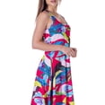 thumbnail image 2 of Womens Floral Print A-Line Tank Dress, 2 of 5