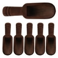thumbnail image 4 of NUOLUX 6Pcs Compact Tea Spoons Dark Brown Wood for Practical Users in Kitchens, 4 of 8