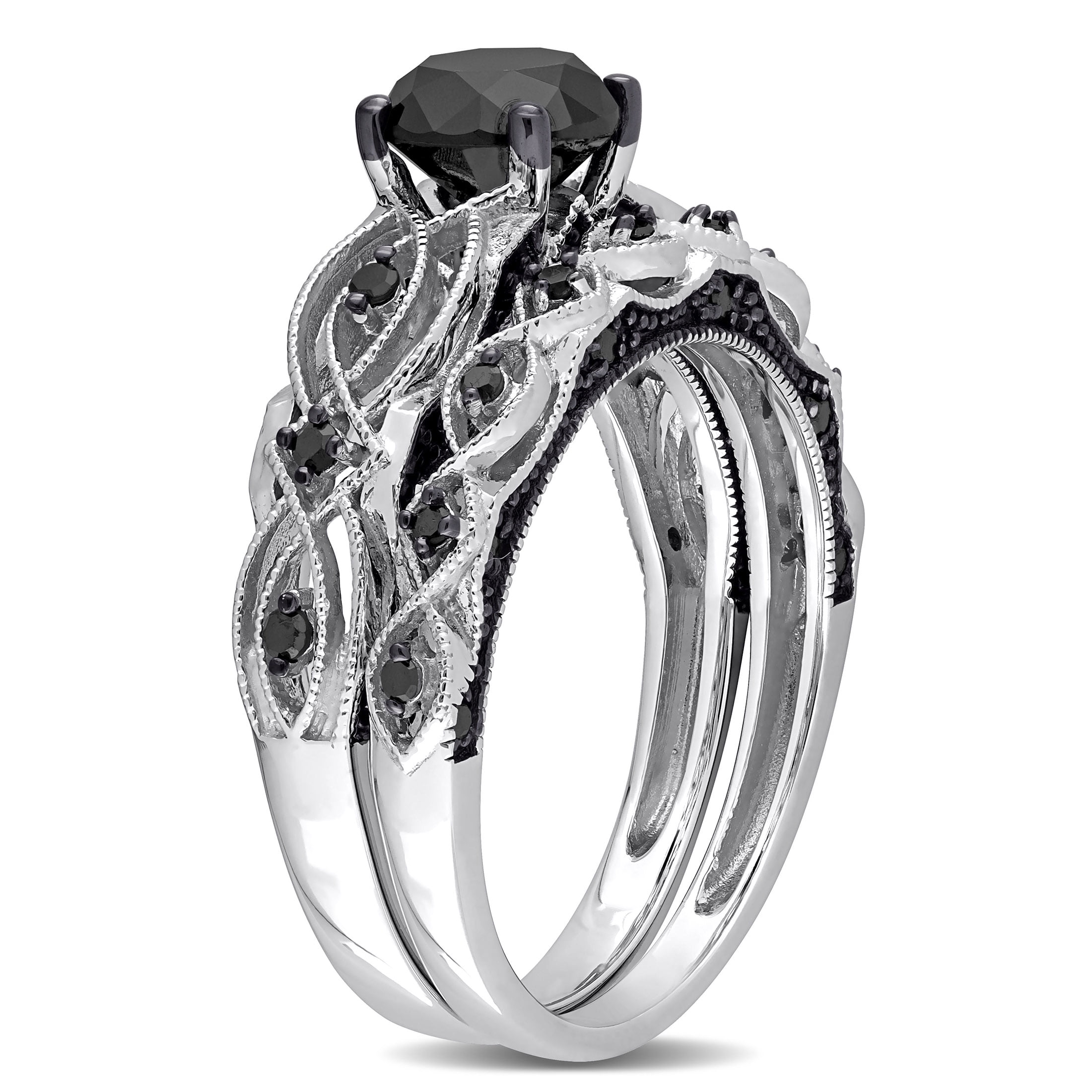 Everly Women's Diamond 10k White Gold Bridal Set