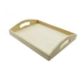 thumbnail image 3 of 6 Pack: 13" Wooden Tray by Make Market, 3 of 4