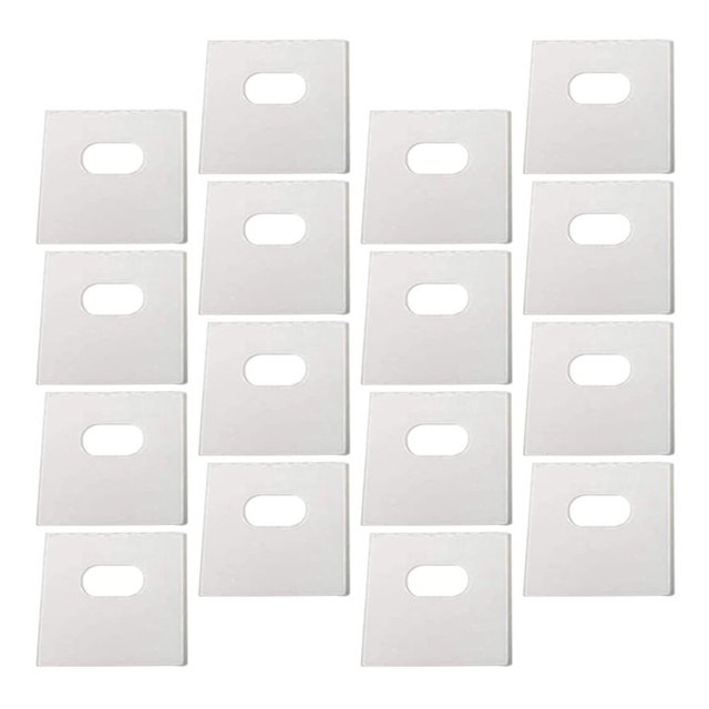 Parches de reparación de cortinas, láminas de repuesto para persianas verticales, fijadores transparentes, cortinas transparentes para ventanas, puertas corredizas fáciles de abrir, 60 unidades