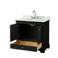 thumbnail image 6 of Wyndham Collection Wcs202036scmunomxx Deborah 36" Free Standing Single Vanity Set - Dark, 6 of 6