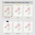 thumbnail image 3 of PixonSign 4 PCS Floral Frameless Wall Art Adhesive Canvas Poster Lavender Rose Daisy Cornflower Nature Wilderness Digital Modern Art Multicolor Botanical Elements Home Decorative - 11"x14", 3 of 5