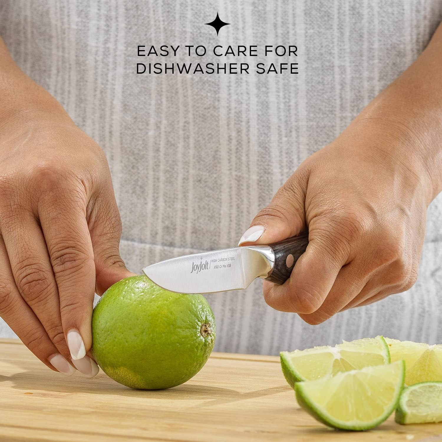 JoyJolt 2-Piece Utility Knife High Carbon Steel Kitchen Knife