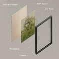thumbnail image 4 of PixonSign Framed Wall Art Vintage Orchard and Countryside Scenes Prints, Set of 4 Rustic Nature Landscape Paintings, Minimalism Wall Décor, Adhesive Canvas Poster for Home Decor - 8"x10" Black, 4 of 5