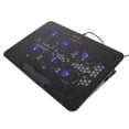 thumbnail image 1 of Tablette de Refroidissement pour Ordinateur Portable, Refroidisseur d'Air pour Ordinateur Portable de Jeu, Support Réglable pour Ordinateur Portable à 6 Ventilateurs, 1 of 8