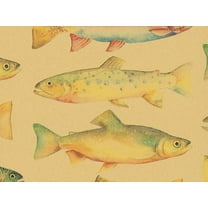 Pack of 1, Rainbow Trout 26" x 833' Full Ream Roll Gift Wrap for Holiday, Party, Kids' Birthday, Wedding & Special Occasion Packaging