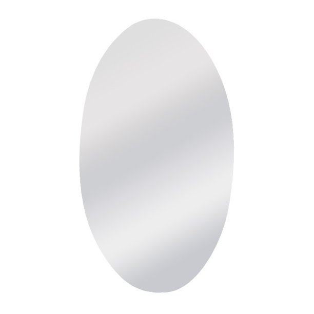 Mirror Wall Sticker Oval Self Adhesive Room Decor Stick On Art Decor