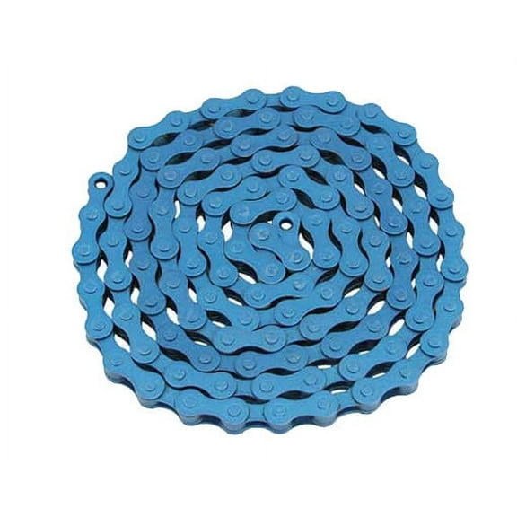Alta YBN Bicycle (S410) Chain (Single Speed, 1/2 x 1/8-Inch, 112L), (Blue)