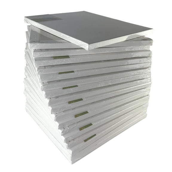 20 Pack Blank Artist Canvases for Painting 11"x14" Cotton with Double Gesso