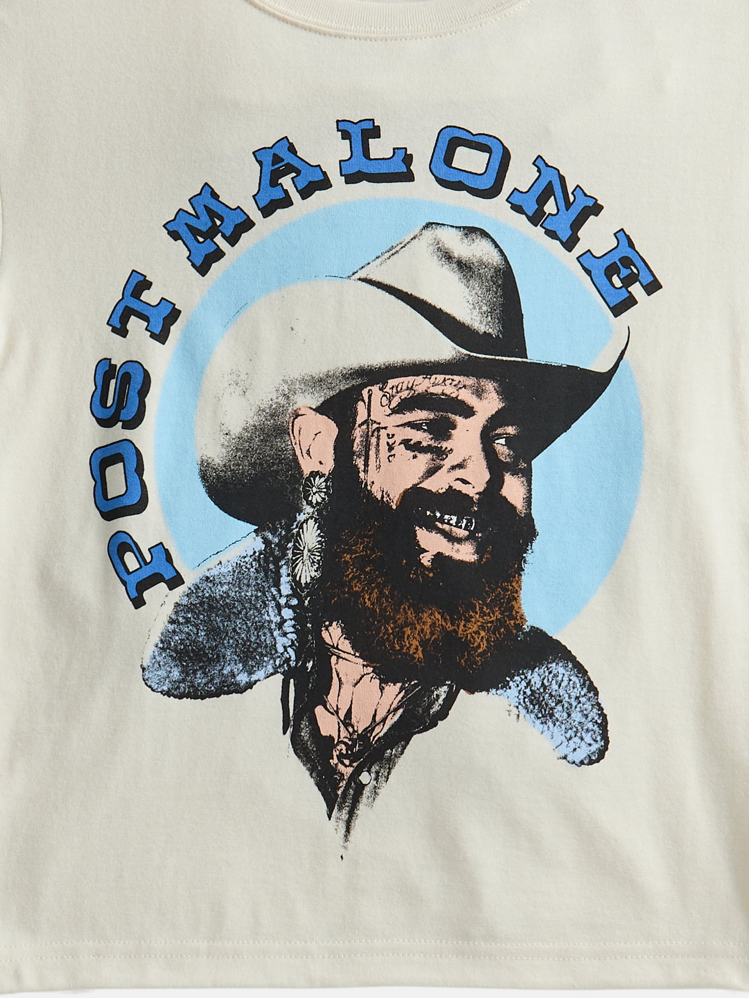 Post Malone Boy’s Retro Graphic Crewneck Tee with Short Sleeves, Sizes 4-18