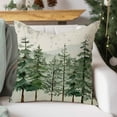 thumbnail image 6 of Christmas Pillow Covers 18x18 Inch Set of 2 Christmas Tree Decorative Throw Pillow Cases Natural Forest Green Winter Holiday Xmas Decorations Indoor for Home Bedroom Living Room Couch Decor, 6 of 6