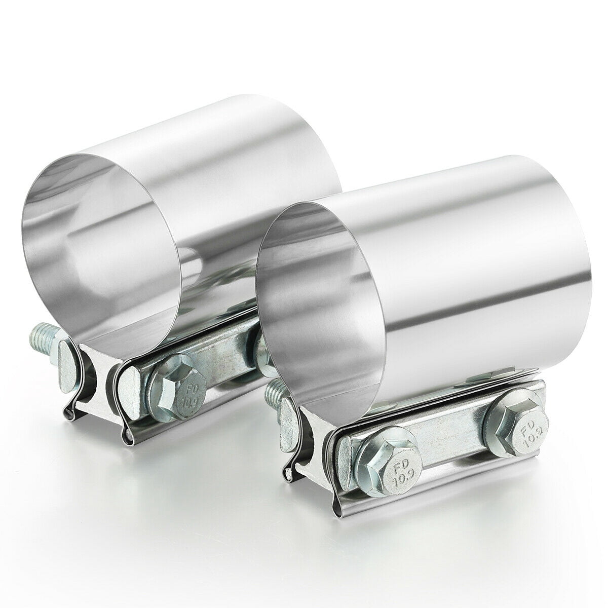 2.5 Inch Stainless Steel Exhaust Lap Joint Clamp By ZZPerformance – Perfect For Custom Exhaust Work