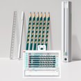 thumbnail image 2 of NBX Creative Hexagonal Pencil Case Set with 6 Pencils, Removable Sharpener, 18cm Ruler, and Rectangular Eraser in a Gift Box - White Color Option Available, 2 of 6