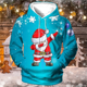 thumbnail image 2 of Sudadera con capucha navideña de Año Nuevo con estampado 3D de Papá Noel para hombre, sudadera con capucha de moda urbana para fiesta, ropa navideña de gran tamaño, 2 of 5