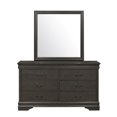 thumbnail image 1 of Topline Home Furnishings Commode Louis Philippe Gris, 1 of 2