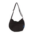 thumbnail image 3 of Bolsa de mensajero con forma de bola de masa, bolsa de mensajero de lona con correa ajustable de color liso para la escuela, 3 of 8