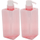thumbnail image 5 of WORGEOUS Botella de emulsión cuadrada de 650 ml, dispensador de champú y gel de ducha, portátil, rellenable, de gran capacidad, para uso doméstico y hotelero (rosa), 5 of 8