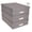 Grey, variant on Bigso Oskar Fiberboard Label Frame Document Letter Box - File Organizer Box for Important Paperwork - Document Storage with a Lid & Metal Label Window - 3.3 in x 10.2 in x 13.8 in - 3 Pack - White