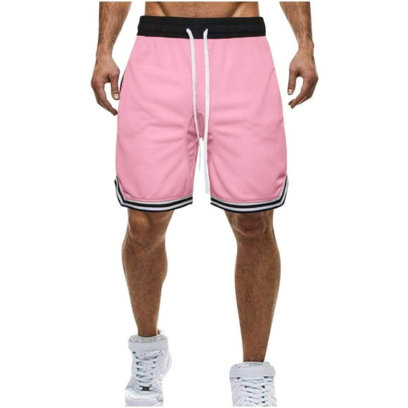 asjyhkr Plus Size Basketball Shorts for Men Stretch Lightweight Breathable Gym Shorts Drawstring Athletic Shorts