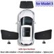 thumbnail image 1 of Car Sun Shade for Tesla Model 3 Y X S 2017-2023 Front Side Window Custom Sunshade Cover with Suction Rear Windshield Accessories, 1 of 5