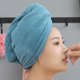 thumbnail image 3 of Paquete de 2 toallas de microfibra para secar el cabello, gorro grueso con botón, toalla para el cabello, envoltura mágica instantánea para secar el cabello, 3 of 5