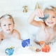 thumbnail image 2 of Juguete de baño para bebé con red de almacenamiento, aspersores flotantes, juego de aspersores de juguete de baño de 6 piezas, 2 of 3
